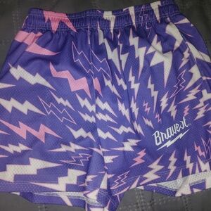 Bravest Studios Purple and Pink Lightning Women's Shorts